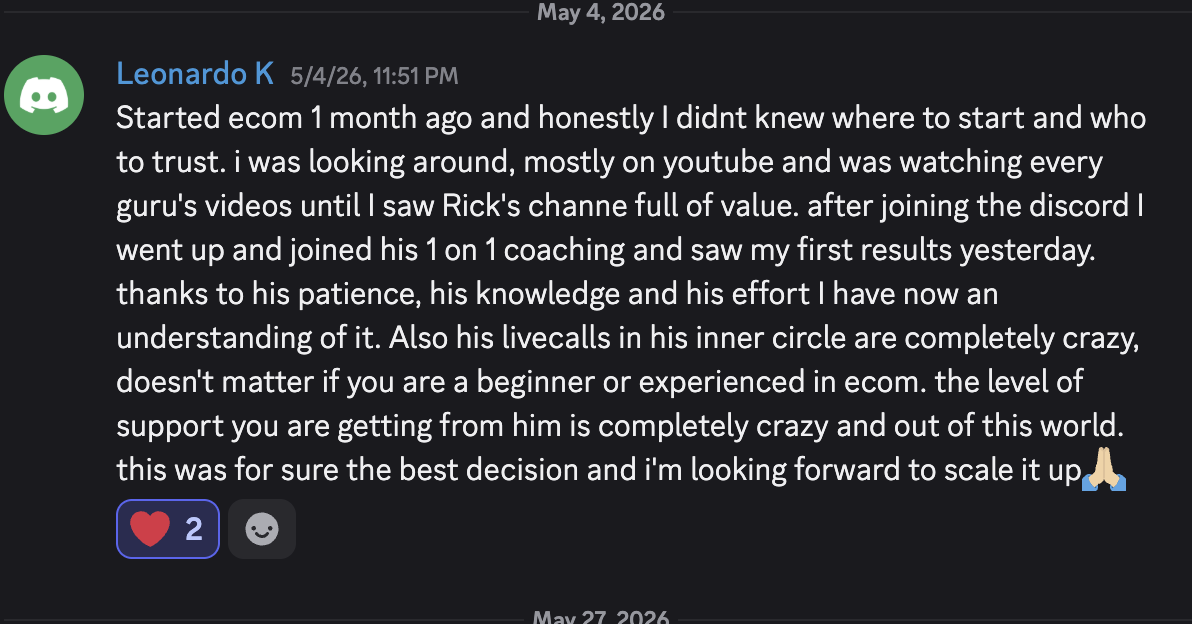 Leonardo K testimonial